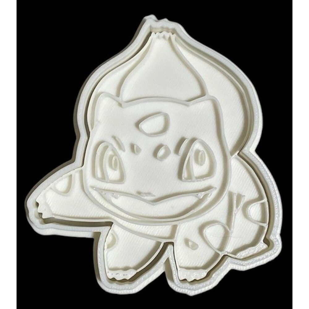 3D Printed Cookie Cutter - 3.5" Bulbasaur - #1057